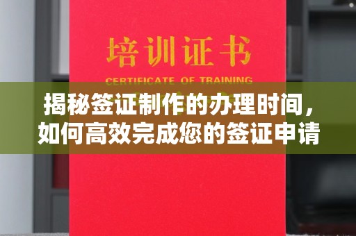 丰城揭秘签证制作的办理时间，如何高效完成您的签证申请