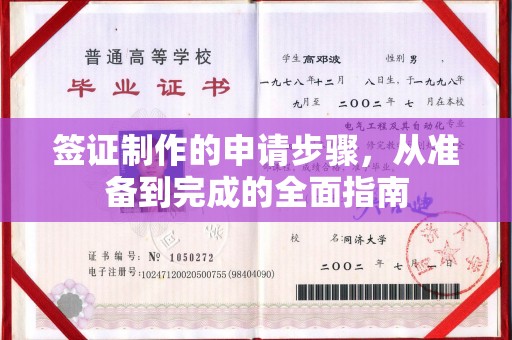 丰城签证制作的申请步骤，从准备到完成的全面指南