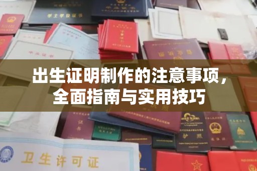 丰城出生证明制作的注意事项，全面指南与实用技巧