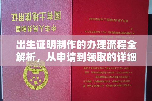 丰城出生证明制作的办理流程全解析，从申请到领取的详细指南