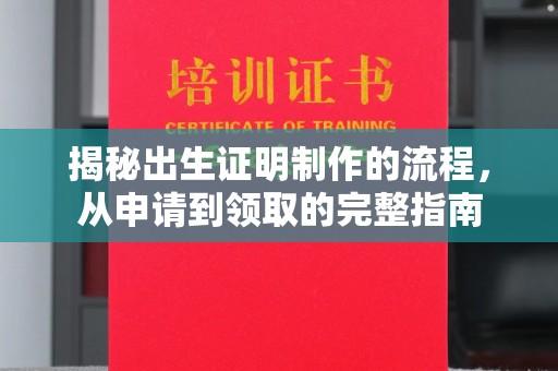 丰城揭秘出生证明制作的流程，从申请到领取的完整指南