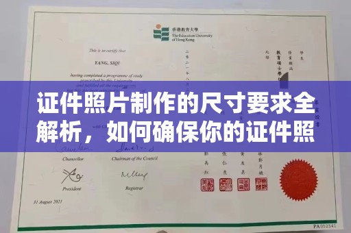丰城证件照片制作的尺寸要求全解析，如何确保你的证件照符合标准