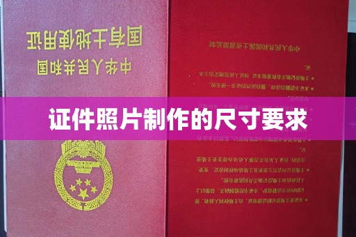 丰城证件照片制作的尺寸要求