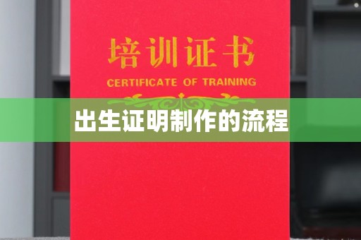 丰城出生证明制作的流程